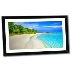 Panoramic printing and framing featuring a beautiful tropical beach